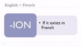 Learn French  Unité 11  Leçon R  Identical words in English and in French