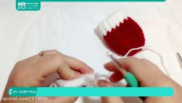 آموزش بافتنی مبتدی  بافت دستکش جوراب بافتنی دستکش مخصوص نوزاد 3 ماهه 