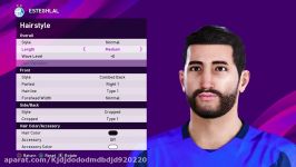 ادیت فیس عارف غلامی در PES2020