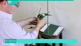 آموزش گل آرایی  تزئین گل  تزئین سبد گل دسته گل آبشاری گل شیپوری