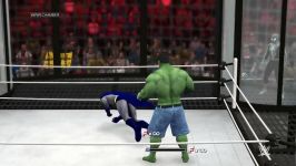 کشتی کج انتقام جویان WWE 2K15  HULK VS BATMAN VS SPIDER MAN VS VENOM V