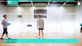 آموزش والیبال به کودکان  اسپک پنجه والیبال تمرینات قوانین دفاع 