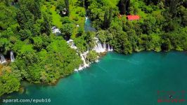 تصاویر هوایی پهپاد مناظر زیبای آبشار کرکا در پارک ملی کرواسی