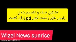 تشکیل صف تقسیم شدن پلیس های PD برای گشت WIZEL NEWS SUNRISE