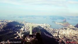 تصاویر هوایی پهپاد مناظر زیبای ریو دو ژانیرو  برزیل