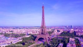 تصاویر هوایی پهپاد مناظر زیبای پاریس فرانسه