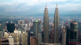 تصاویر هوایی پهپاد مناظر زیبای کوالالامپور  مالزی