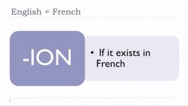 Learn French  Unité 11  Leçon V  Identical words in English and in French