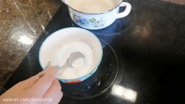4 طرز تهیه ماقوت زعفرانی دسری سنتی بسیار خوشمزه ودلچسب باآشپزخانه فریبا