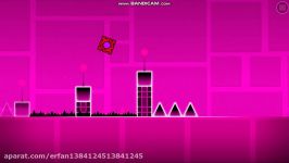 بازی اندرویدی geometry dash مرحله back on track سه ستاره