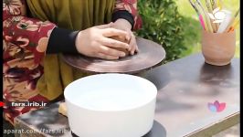 آموزش ساخت ظرف سفال روی چرخ  شیراز