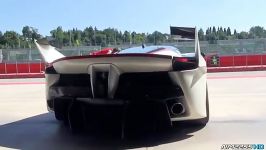 Ferrari Fxx K سفید لرزوندن پیست سمفونی بی نظیرش