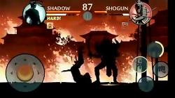 جنگ shadow shogun در بازی shadow fight 2