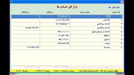 آموزش تراز کل حساب ها در نرم افزار حسابداری تیزپرداز