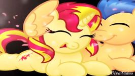 Flash and sunset shimmer