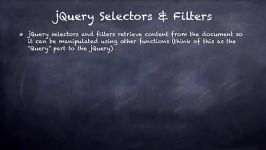 سلکتور فیلتر در جی کوئری jQuery