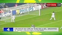 تمام 13 گل کارلوس توز در تیم ملی آرژانتین 200413