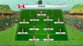 ترکیب کانادا VS نیوزلند جام جهانی زنان 2015 کانادا