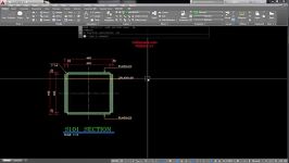 ماکرو ترسیم مقطع باکس در اتوکد