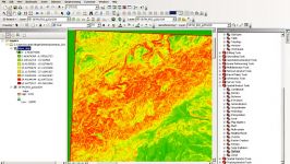 analysis of a digital elevation model in ArcMAP