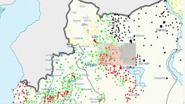 Cities and towns during the Syrian Civil War Map Part 2