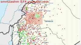 Cities and towns during the Syrian Civil War Map Part 3