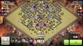 New BesT Attack  Clash of clans  Golem witch wiz Hog