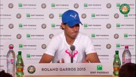 کنفرانس خبری رافائل نادال تنیس فرانسه 2015 رولندگاروس