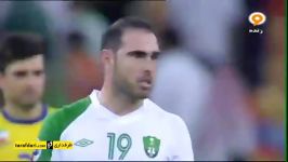 جشن صعود بازیکنان نفت ایران به جمع 8 تیم برتر آسیا