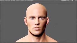 3D Realistic Male Body Anatomy Study ZBrush