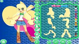 تبدیل اپل جک به آنا دربازی Applejack Rocking Hairstyle