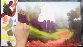 نقاشی منظره رنگ روغن