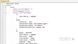 آموزش html css مقدماتی yadvid.ir  جلسه سی یکم