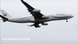 اولین فرود ایرباس A340 هواپیمایی آسمان در کوالالامپور