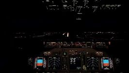 فرود تماشایی بویینگ 737 در شب ،شبیه ساز الماس