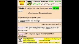 آموزش تلفظ لغات آیلتس تافل 341 vague