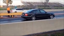 MERCEDES BENZ E55 AMG vs. BMW M3 DRAG RACE