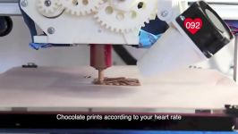 پرینت سه بعدی شکلات به وسیله ضربان قلب