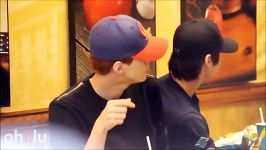 Fancam 120622 EXO K in London  Sehun...eating