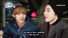 ENG SUB Exo M advising Lay to have a girlfriend