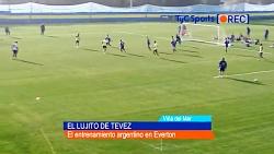 گل برگردون کارلوس توز در تمرینات تیم ملی آرژانتین