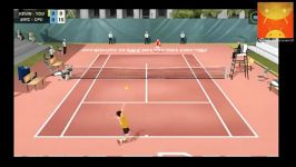 گیم پلی بازی اندرویدی Flick Tennis