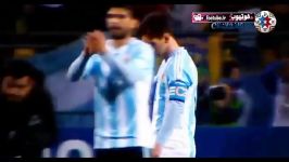 واکنش های مسی هنگام ضربات پنالتی بازی آرژانتین کلمبیا