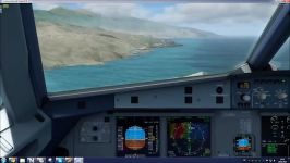 فرود بسیار تماشایی ایرباس A320 در جزیره لاپالما
