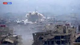 هدف قرار دادن مواضع شورشی ها توسط ارتش سوریه