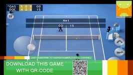 گیم پلی بازی اندرویدی Stickman Tennis