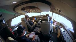 نمای کابین خلبان پرواز رویایی بوئینگ 787 سری 9