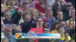 جشن قهرمانی بارسلونا در لالیگا اسپانیا فصل ...
