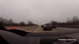 2x Lamborghini Gallardo Racing on Autobahn