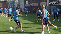 تمرینات بارسلونا 16.07.2015  تمرینات همراه 23 بازیکن
